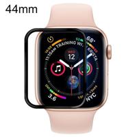 Voor Apple Watch 44mm zachte PET film volledige cover Screen Protector (zwart) - thumbnail