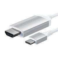 Satechi ST-CHDMIS USB-C-displaykabel USB-C / HDMI Aansluitkabel HDMI-A-stekker, USB-C stekker 1.8 m Zilver 4K UHD - thumbnail