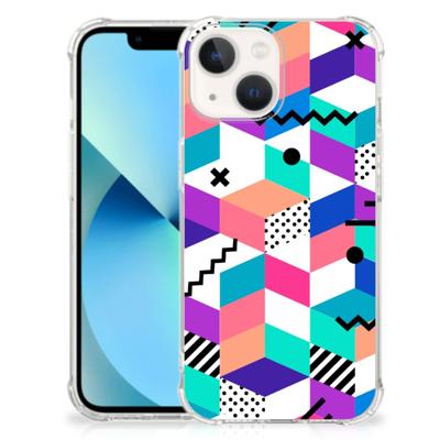 iPhone 13 mini Shockproof Case Blokken Kleurrijk iPhone 13 mini Shockproof Case Blokken Kleurrijk
