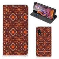 Samsung Xcover Pro | Hoesje met Magneet | Batik Brown - thumbnail