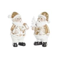 Kerstversiering DKD Home Decor Hars Kerstman (8 x 6 x 13,5 cm) (2 Stuks) - thumbnail