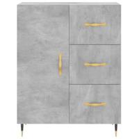 Dressoir 69,5x34x90 cm bewerkt hout betongrijs - thumbnail