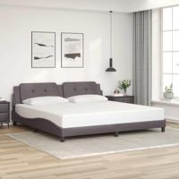Bedframe zonder matras "Zadar" kunstleer grijs 200x200 cm - thumbnail