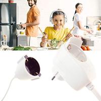 REV 0016150114 Stroom Verlengkabel Wit 5.00 m H05VV-F 3G 1,5 mm² - thumbnail