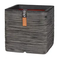 Capi pot vierkant Rib NL 50x50cm - Antraciet - thumbnail