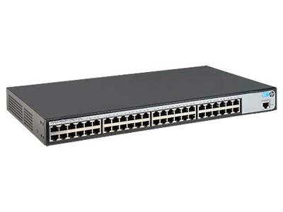 JG914A - HP 1620-48G SWITCH Anschlüsse: 48 RJ-45 10/100/1000-Anschlüsse met Auto-Sensing, Speicher und Prozessor: MIPS met 650 MHz, 32 MB Flash, Paketpuffergröße: 12 Mbit, 128 Mbit, 128 MHz, MB SDRAM