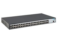 JG914A - HP 1620-48G SWITCH Anschlüsse: 48 RJ-45 10/100/1000-Anschlüsse met Auto-Sensing, Speicher und Prozessor: MIPS met 650 MHz, 32 MB Flash, Paketpuffergröße: 12 Mbit, 128 Mbit, 128 MHz, MB SDRAM - thumbnail