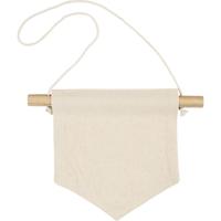 Creativ Company Wandbanner, puntige vorm, h: 16,5 cm, b: 15 cm, 300 gr, licht naturel, 2 stuk/ 1 doos - thumbnail