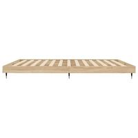 Bedframe zonder matras hout sonoma eikenkleurig 140x200 cm - thumbnail