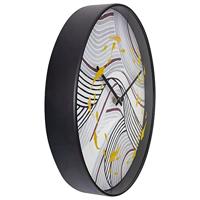 Wandklok 30 cm - Geruisloos - Grijs - Kunststof - "Koi" - thumbnail