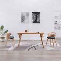 Eetkamerstoelen 2 st gebogen hout en kunstleer - thumbnail