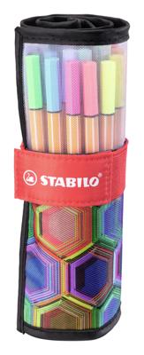 Stabilo point 88 - fineliner - arty - rollerset 25 stuks