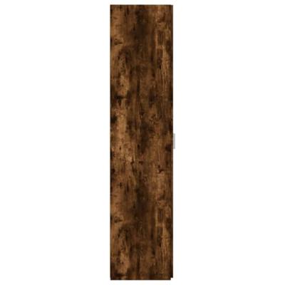 Hoge kast 45x42,5x185 cm bewerkt hout gerookt eikenkleurig