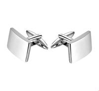 TFT Manchetknopen Poli/mat Staal Mat Glanzend 13,0 mm x 19,0 mm - thumbnail