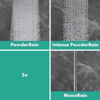 Hansgrohe Rainfinity doucheset 130 3jet met glijstang S Puro 90 cm, push-schuifstuk en Designflex textiel doucheslang 160 cm, Brushed Black Chrome - thumbnail