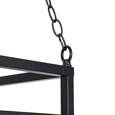 QAZQA Smart hanglamp zwart met hout incl. 5 Wifi G95 - Shelf QAZQA Smart hanglamp zwart met hout incl. 5 Wifi G95 - Shelf