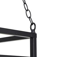 QAZQA Smart hanglamp zwart met hout incl. 5 Wifi G95 - Shelf - thumbnail