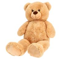 Pluchiez Knuffel Beer Zittend 100 cm Lichtbruin - thumbnail