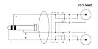 Cordial CFY 3 VCC Audio Y-adapter [1x Jackplug male 6,3 mm - 2x Cinch-stekker] 3.00 m Zwart - thumbnail