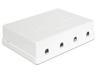 DeLOCK Keystone Surface Mounted Box 4 Port behuizing - thumbnail