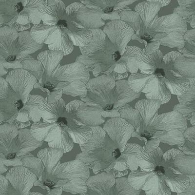 Dutch Wallcoverings Behang Annuell Hibiscus Groen 11001