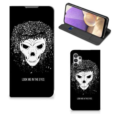 Mobiel BookCase Samsung Galaxy A32 5G Skull Hair Mobiel BookCase Samsung Galaxy A32 5G Skull Hair