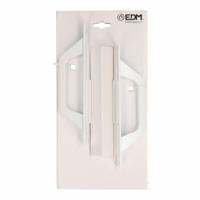 Handvatten EDM 85459 6804 Wit Aluminium Recht 200 x 25 mm (2 Stuks) - thumbnail