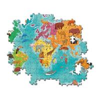 Clementoni legpuzzel Exploring Maps: Dieren 250 stukjes - thumbnail