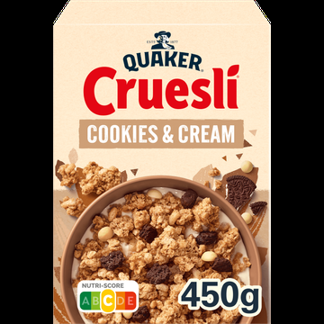 Quaker Cruesli Cookies & Cream Ontbijtgranen 450 gr bij Jumbo