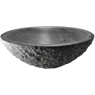 Wiesbaden Raw Waskom Rond Hamerslag - 42x14cm - Hardsteen Gezoet