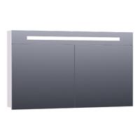Brauer Promise Spiegelkast - 120 cm - met Directe Verlichting - 2 Enkelzijdige Spiegeldeuren - Mat Wit - thumbnail