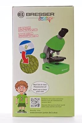 Bresser Optik 8851300B4K000 grün Kindermicroscoop Monoculair 640 x Doorvallend licht