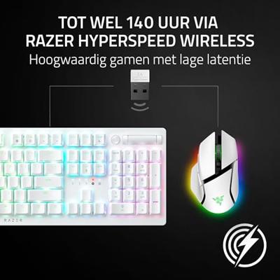 Razer Basilisk V3 Pro Wit Draadloze Gaming muis