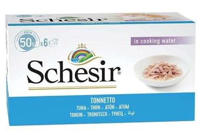 SCHESIR in cooking water Tuna - nat kattenvoer - 6 x 50 g