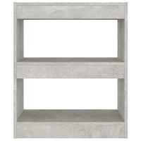 Boekenkast/kamerscherm 60x30x72 cm betongrijs - thumbnail