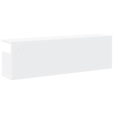 Wandkast 100x20x30 cm bewerkt hout wit Wandkast 100x20x30 cm bewerkt hout wit