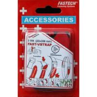 FASTECH® 687-330 Klittenband Met riem Haak- en lusdeel (l x b) 350 mm x 20 mm Zwart, Rood 2 stuk(s) - thumbnail