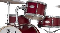 Pearl MT564/C-D747 Midtown compact 4-delig drumstel incl. hardware Matte Red - thumbnail