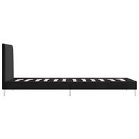 Bedframe stof zwart 90x200 cm - thumbnail