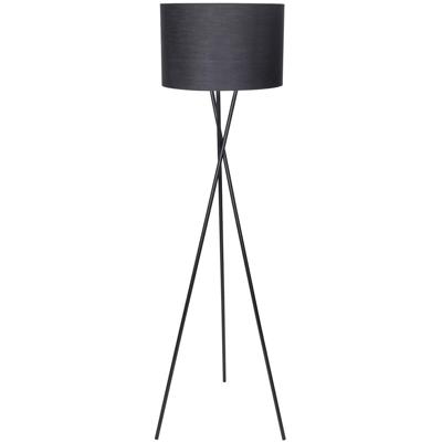 Moderne LED Vloerlamp E27 - Mat Zwart Aluminium - Rond Design