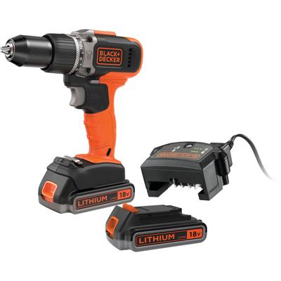 BLACK+DECKER BCD003ME2K 18V 2x2.5Ah Schroefklopboormachine in koffer | 2x 18V 2.5Ah accu's | 1A Lader | In koffer - BCD003ME2K-QW