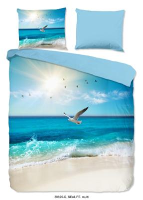 Good Morning Dekbedovertrek "strandthema" - Multi - (200x200/220 cm) - Katoen