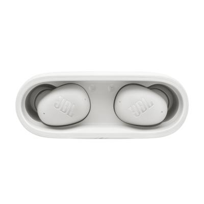 JBL Wave Buds 2, True Wireless Noise Cancelling Bluetooth Earbuds met 40 uur afspeeltijd, JBL Pure Bass Sound, Smart Ambient Technologie, IP54 Water- en Stofbestendig, Multi-Point Verbinding, in Wit