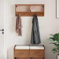 Wandkapstok SANDNES 87x12x35 cm massief grenenhout - thumbnail