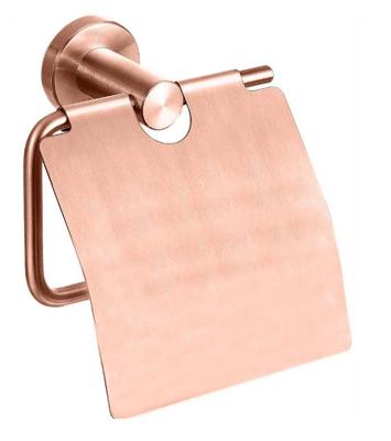 Best Design Best-Design "Lyon" Toiletrolhouder Met Klep Rosé-Mat-Goud Best Design Best-Design "Lyon" Toiletrolhouder Met Klep Rosé-Mat-Goud