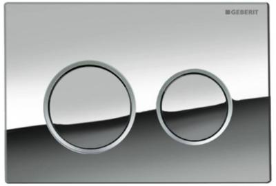 Geberit Omega 20 bedieningspaneel chroom/mat-chroom voor Geberit Omega inbouwreservoir 12cm