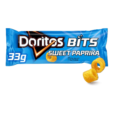 Chips Doritos Bits zero's sweet paprika zak 33gr | 30 stuks