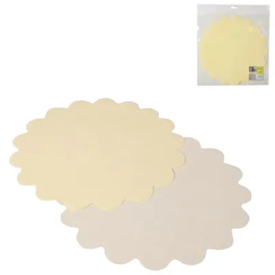Placemat papier ivoorkleurig 35 cm 10 stuks | 24 stuks