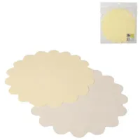 Placemat papier ivoorkleurig 35 cm 10 stuks | 24 stuks - thumbnail