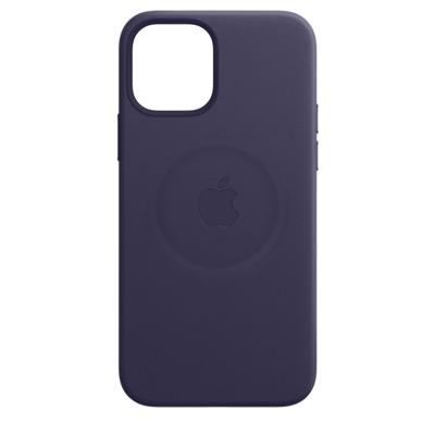 Apple Leather MagSafe Case iPhone 12 Pro Max Deep Violet
